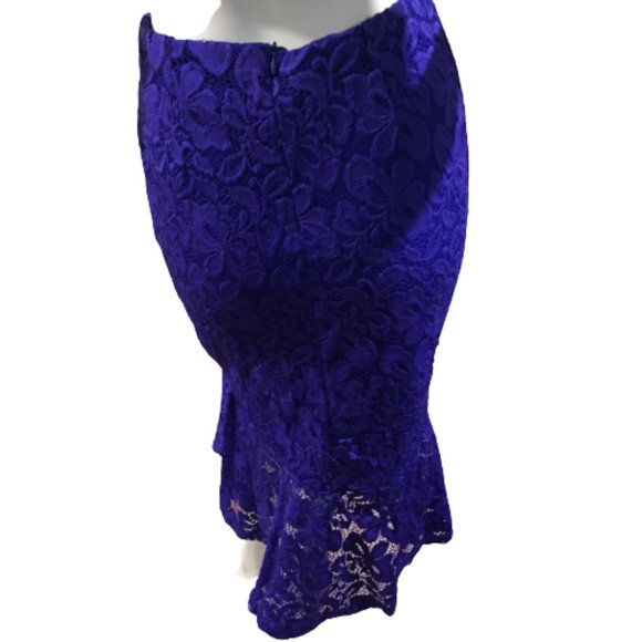 Another Story Size  L Royal Blue Skirt - Picture 2 of 6